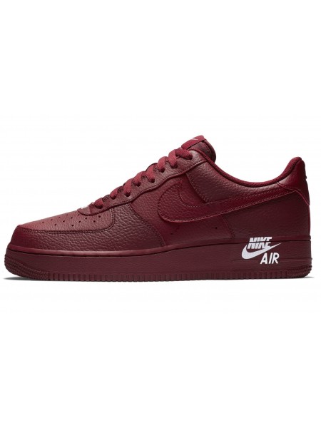 Nike Air Force 1 Low ’07 LTHR ‘Sail’ ‘Team Burgundy’ 