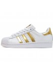 Кроссовки Adidas SuperStar White/Gold