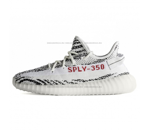 Кроссовки Adidas Yeezy Boost 350 V2 by Kanye West Core White/Black-Red