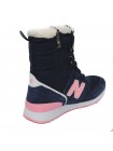 Кроссовки New Balance Winter Sport Dark Blue/Pink With Fur