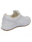 Кроссовки New Balance 574 All White With Fur