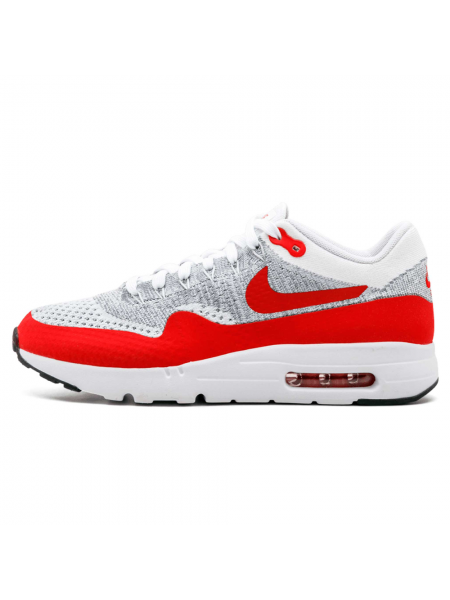 Кроссовки Nike Air Max 1 (87) Ultra Flyknit White/University Red/Pure Platinum
