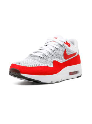 Кроссовки Nike Air Max 1 (87) Ultra Flyknit White/University Red/Pure Platinum