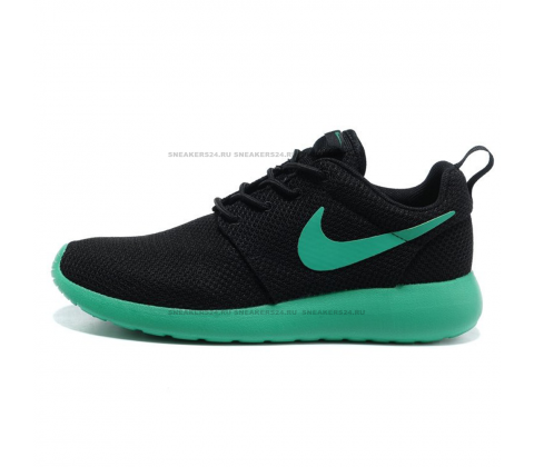 Кроссовки Nike Roshe Run Black/Turquoise