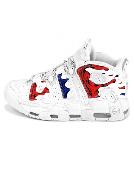 Кроссовки Nike Air More Uptempo White/Red/Blue