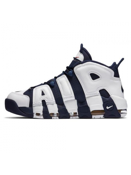 Кроссовки Nike Air More Uptempo White/Mid Night Navy