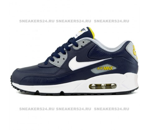 Кроссовки Nike Air Max 90 Premium Blue/Yellow
