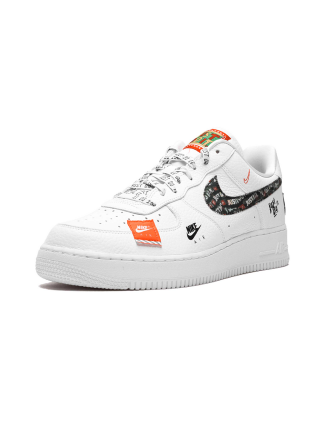Кроссовки Nike Air Force 1’07 White/Black Total Orange